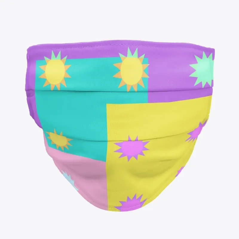 Multicolored Sun mask